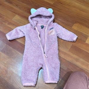 Patagonia fleece baby bunting